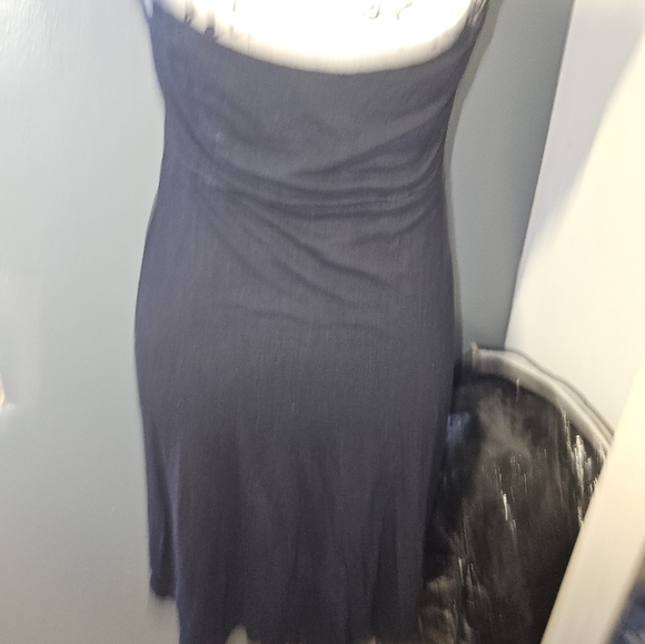 H & M Womans Black Spaghetti Strap Dress Size L - Picture 5 of 11